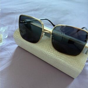 Jimmy Choo Gold Black Sunglasses Timeless Design
